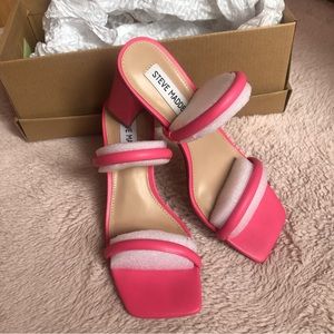 STEVE MADDEN LILAH HEELS SANDALS PINK